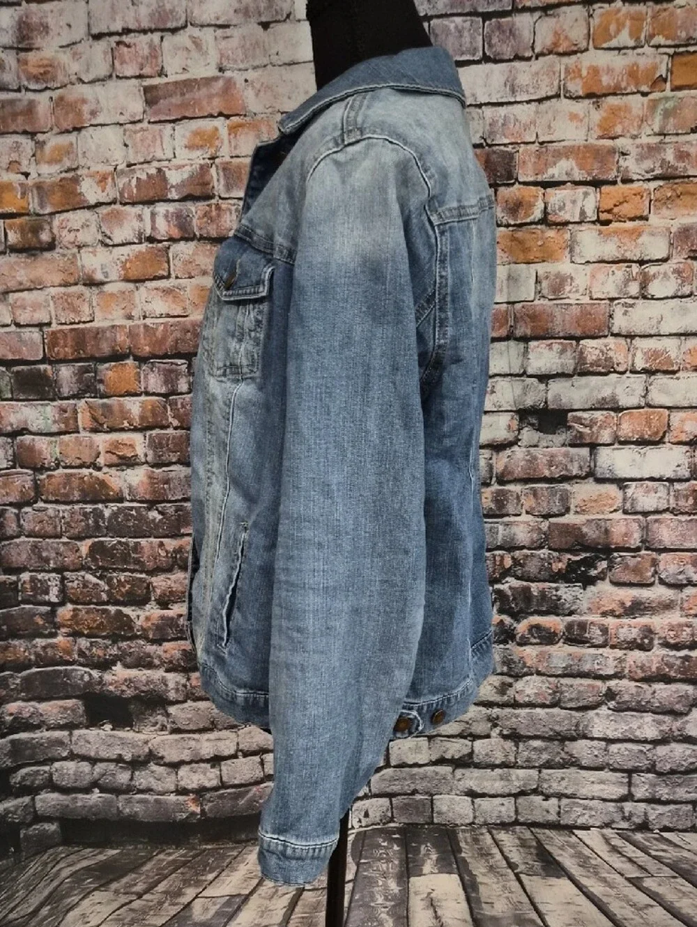 Denim 24/7 Light Blue Washed Denim Jacket